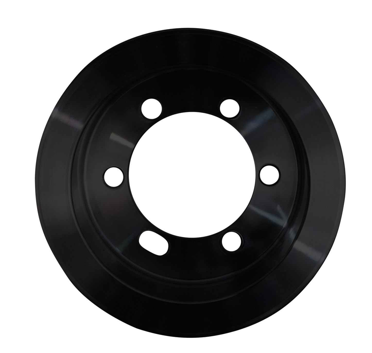 Big Block Chrysler Performance Ratio V-Belt Pulley Kit; Fluid Damper; Black (1V)