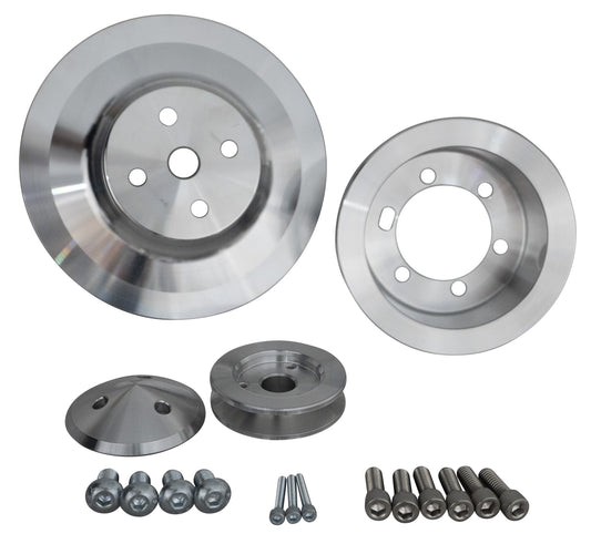 Big Block Chrysler Performance Ratio V-Belt Pulley Kit For Fluid Damper (2V)