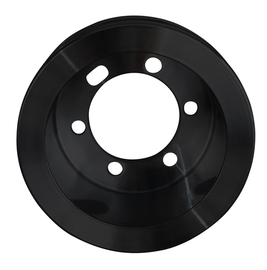 Chrysler Performance Ratio V-Belt Crankshaft Pulley; Fluid Dampers - Black (2V)