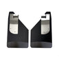 No Drill  Specific Design Front Mud Flaps For The 17+ Super Duty F250  F350  F450 And F550 Pickups With Black-Powder Coated Stainless Steel Weights Pre-Installed - 12"W X 20.5"H