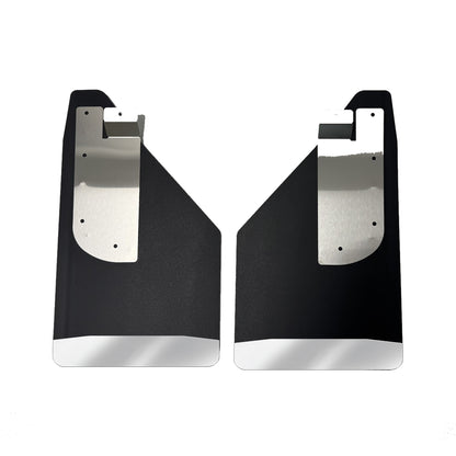 No Drill  Specific Design Front Mud Flaps For The 17+ Super Duty F250  F350  F450 And F550 Pickup With Stainless Steel Weights Pre-Installed - 12"W X 20.5"H