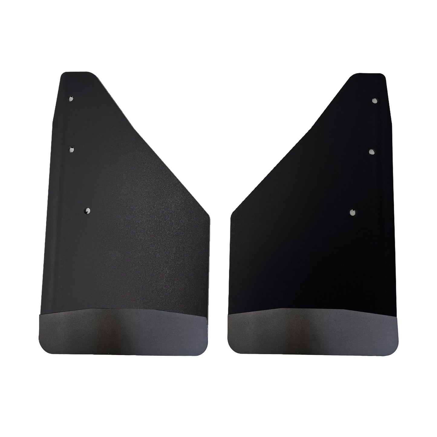 No Drill  Specific Design Front Mud Flaps For The 2019+ Ram 1500 Pickups With Black-Powder Coated Stainless Steel Weights Pre-Installed - 12"W X 20.5"H