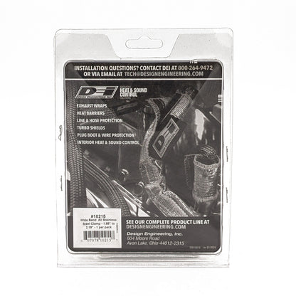 DEI 10215 Wide Band Stainless-Steel Clamp 1.88"-2.19" 010215