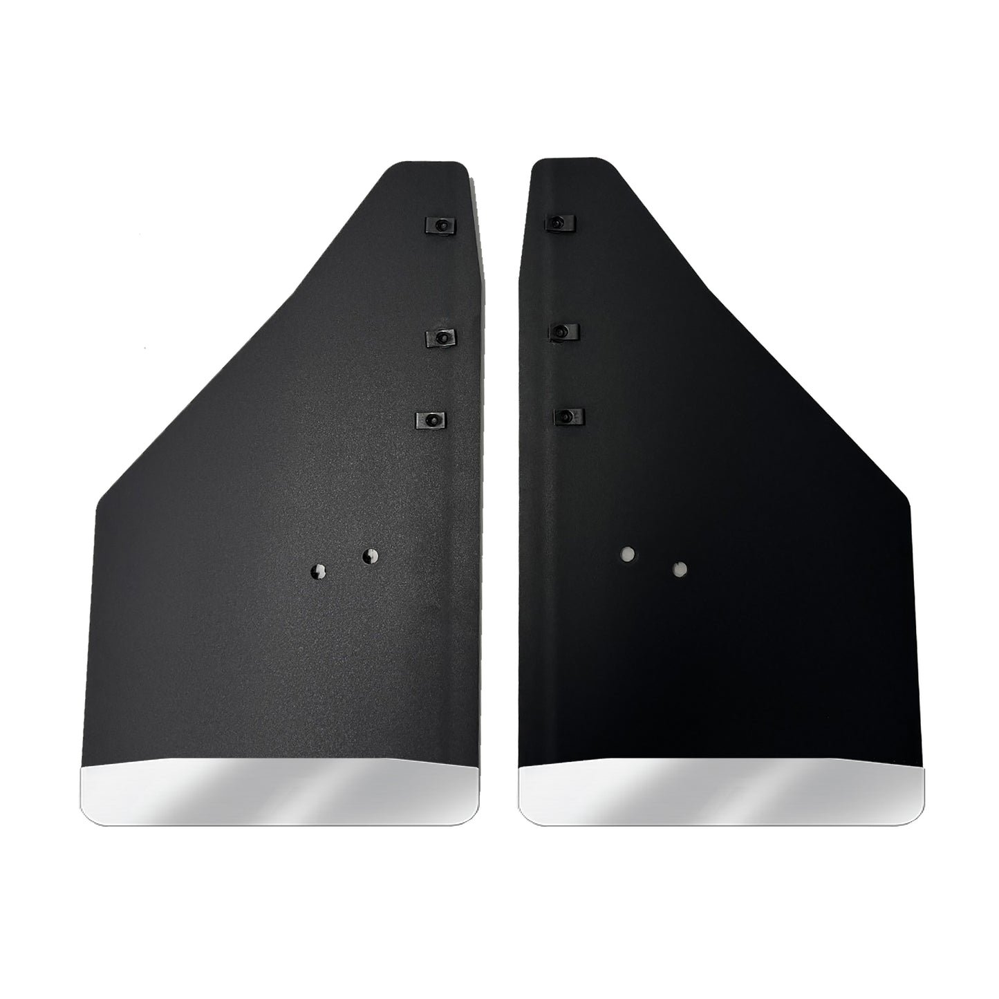No Drill  Specific Design Rear Mud Flaps For The 21+ Ford F150 Pickup With Stainless Steel Weights Pre-Installed - 12"W X 20.5"H
