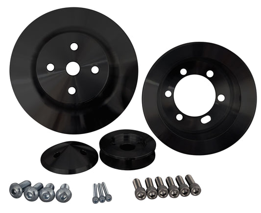 Chrysler (273 - 318 - 340) V-Belt Pulley Kit - Black (2V)