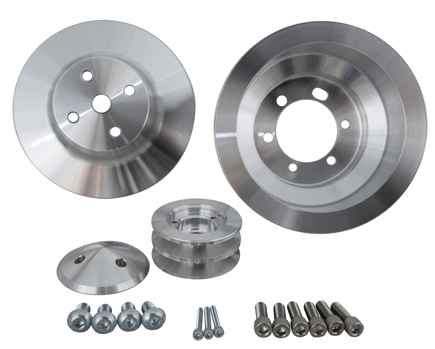 Small Block Chrysler High Flow V-Belt Pulley Kit (3V)