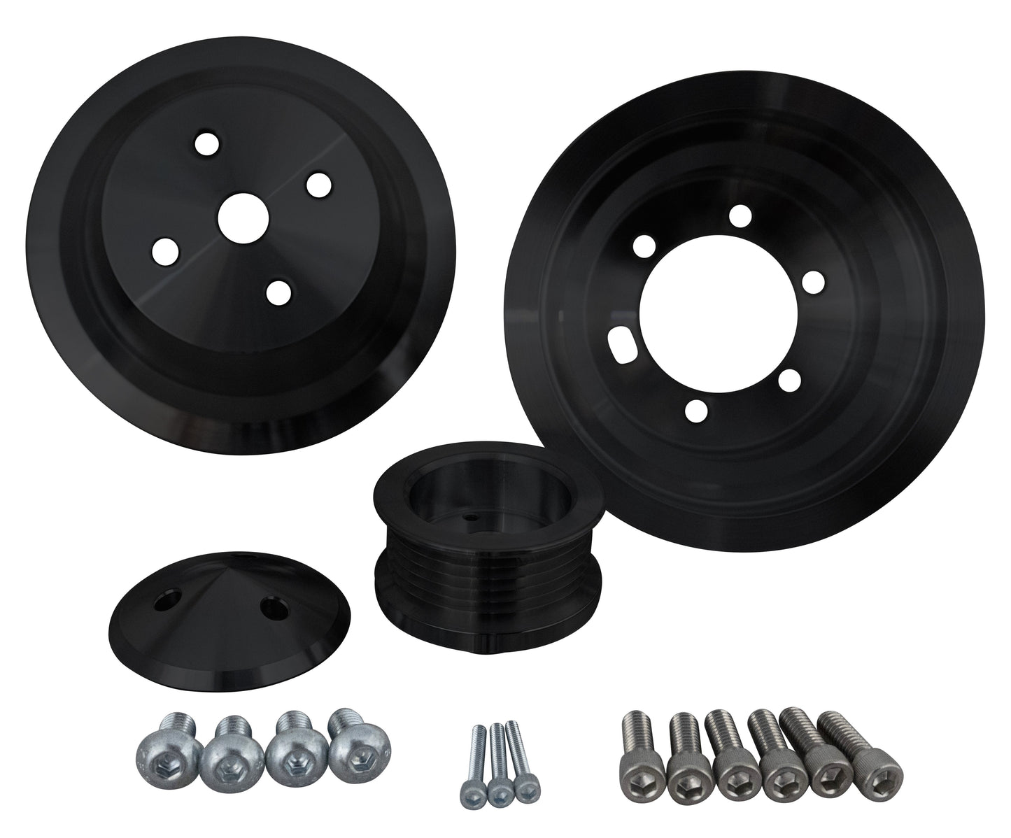 Small Block Chrysler Serpentine Pulley Kit - Black (1V)