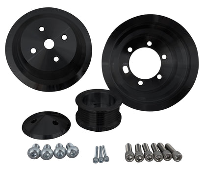 Small Block Chrysler Serpentine Pulley Kit - Black (1V)