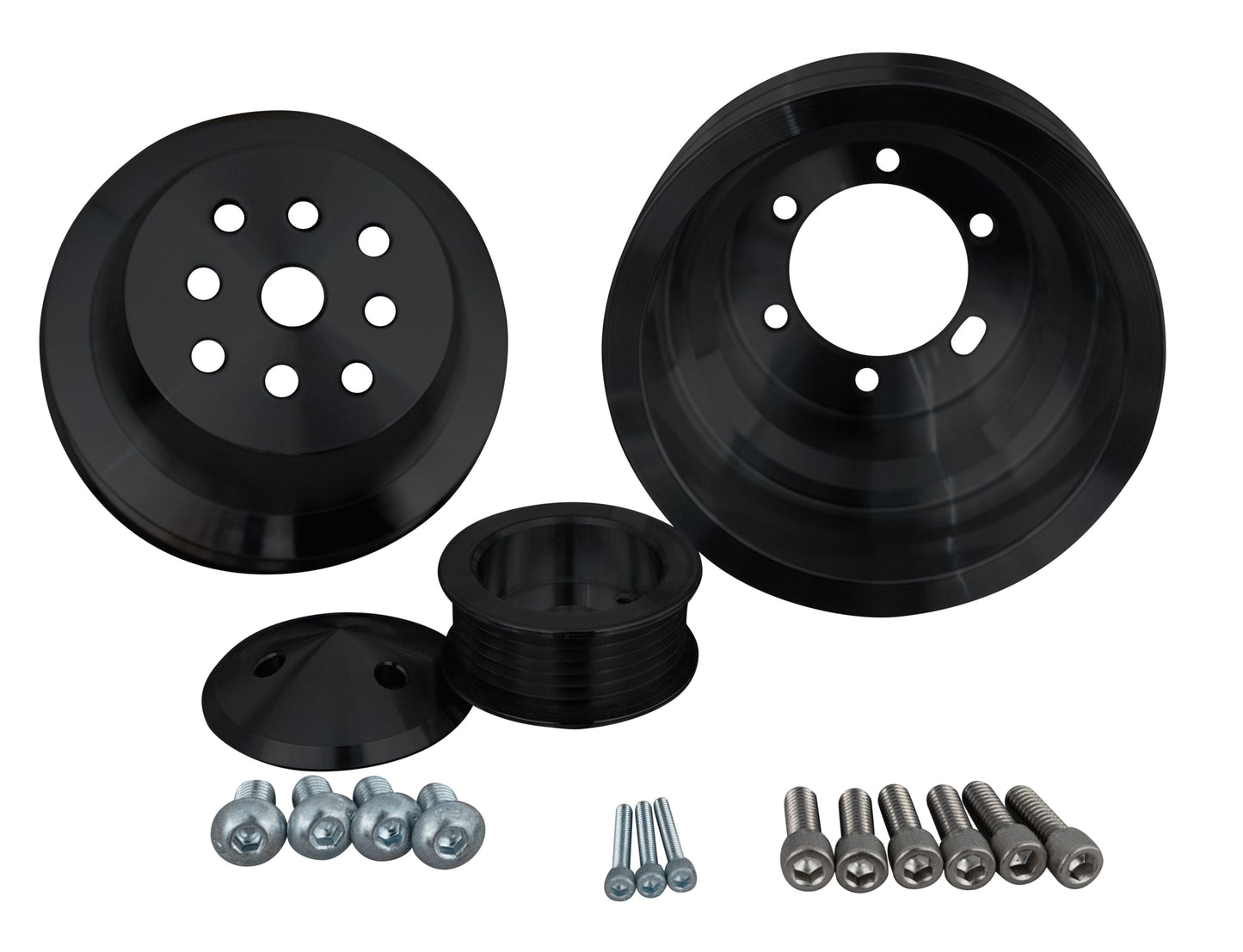 Big Block Chrysler Serpentine Pulley Kit - Black (2V)