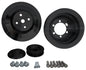 Chrysler Small Block Fluid Damper V-Belt Pulley Kit - Black (2V)