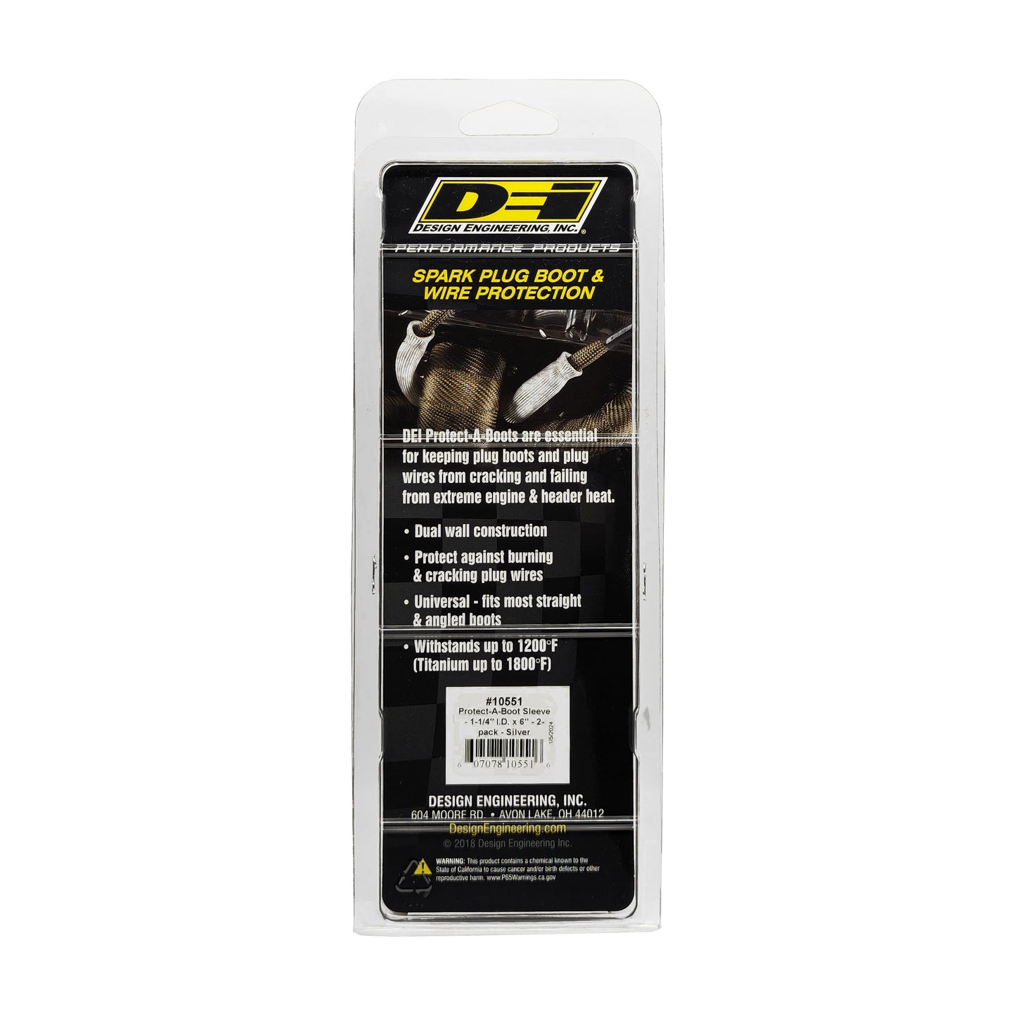 DEI 10551 Protect-A-Boot Ringless Sleeve 6" Silver 2-Pack 010551
