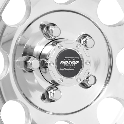 Vintage Polished 17x9 5x4.5 4.75BS Offset -6mm Cap P/N 7327041