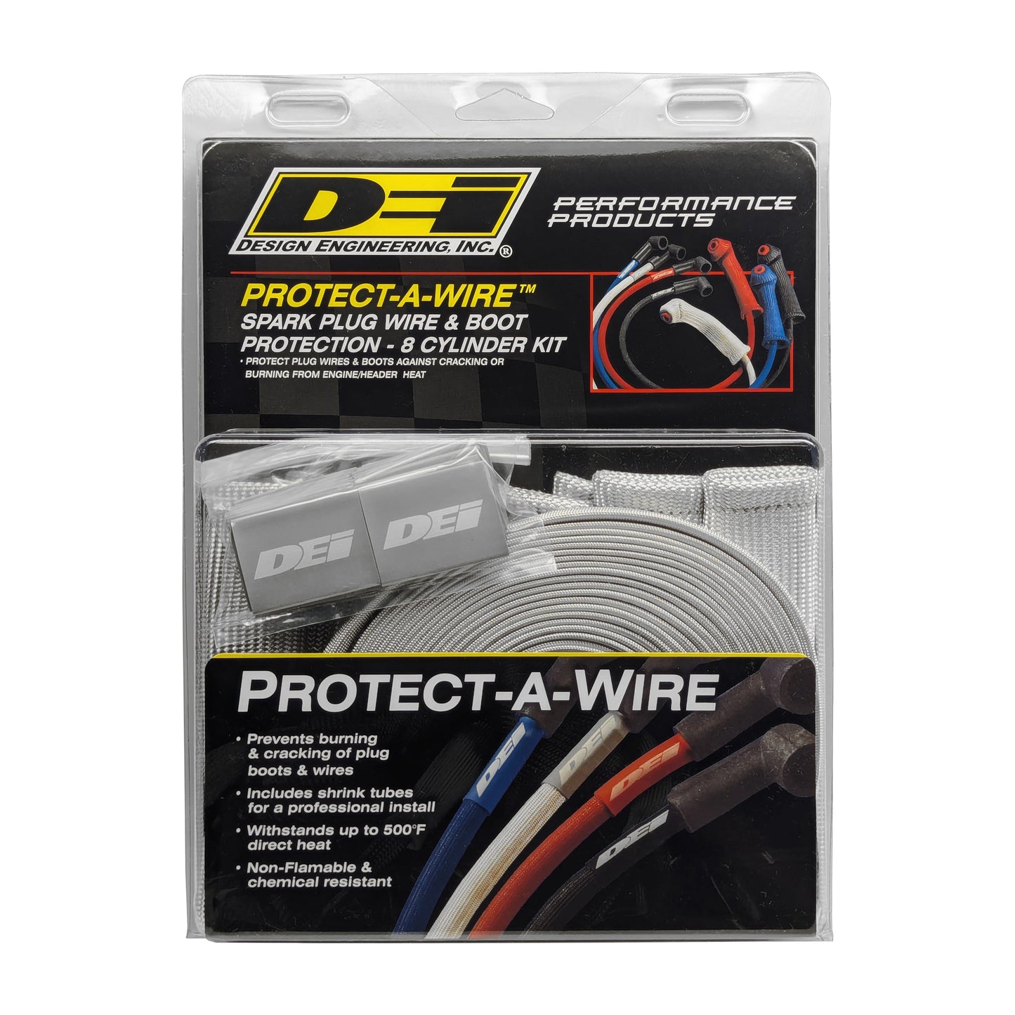 DEI 10702 Protect-A-Boot And Wire Kit Silver 8 Cylinder 010702