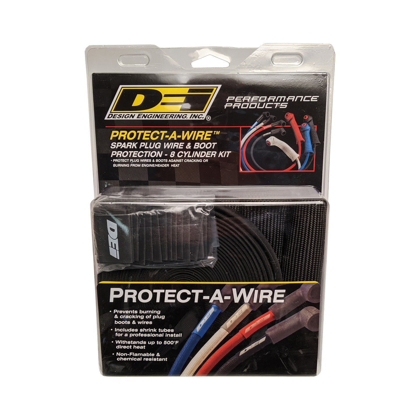 DEI 10712 Protect-A-Boot And Wire Kit Black 8 Cylinder 010712