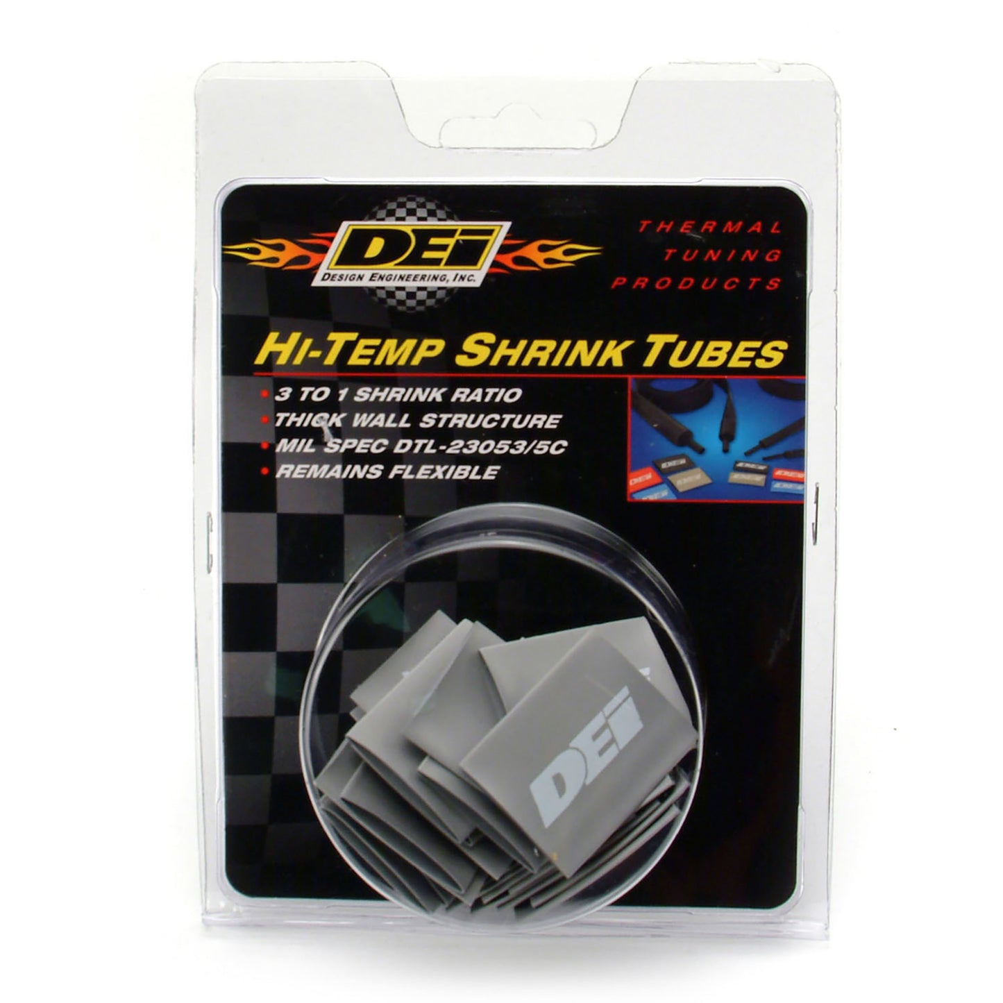 DEI 10800 Spark Plug Wire / Boot Shrink Tubes 18mm X 1.5" Gray 010800