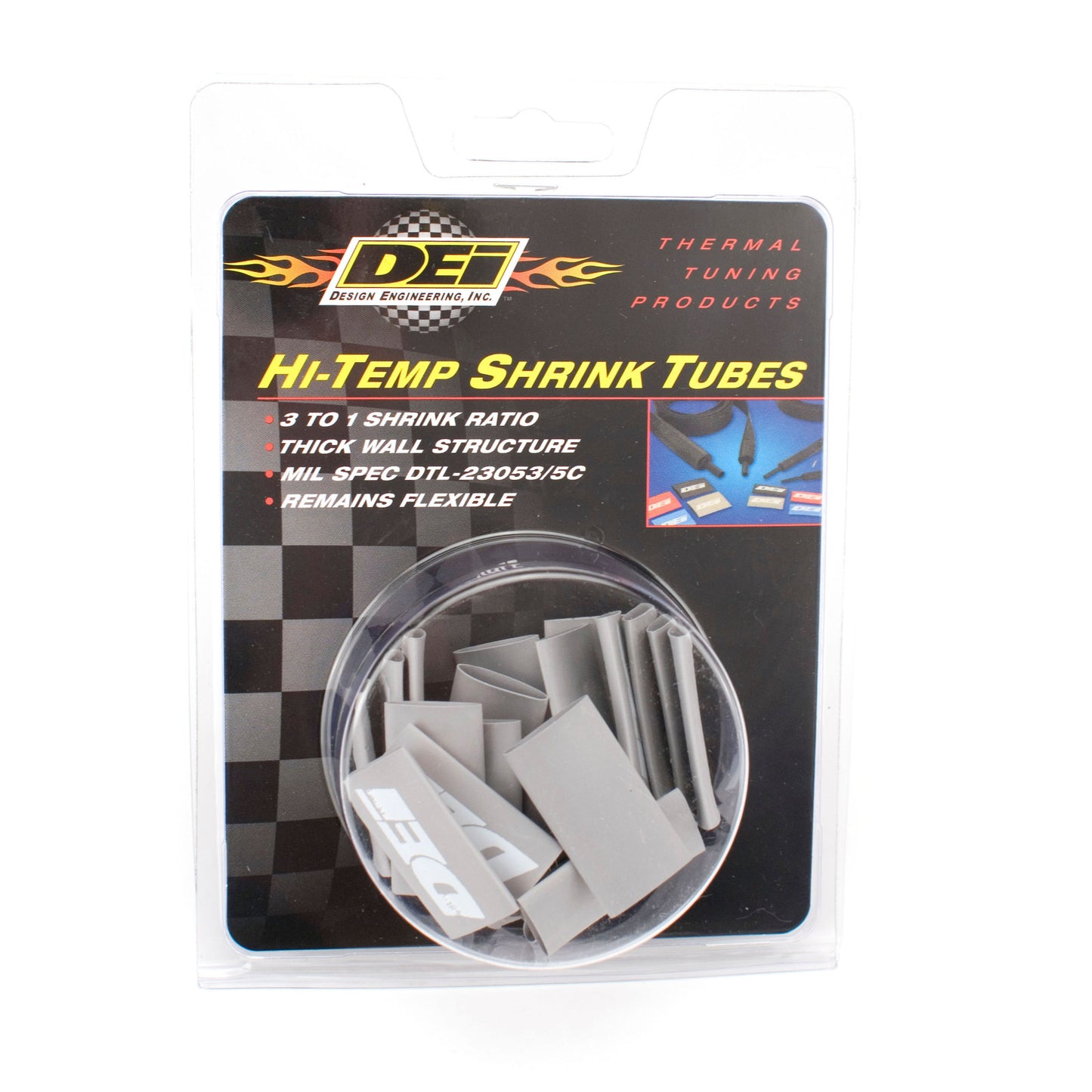 DEI 10801 Spark Plug Wire / Boot Shrink Tubes 12mm X 1.5" Gray 010801