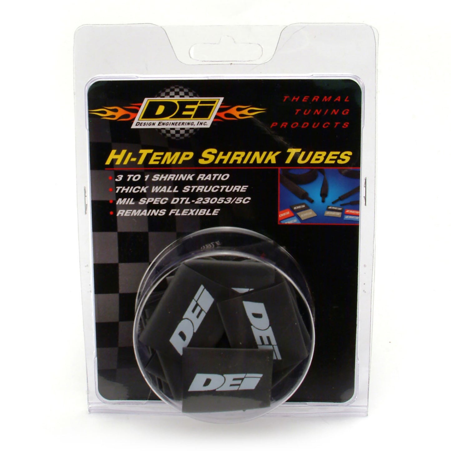 DEI 10811 Spark Plug Wire / Boot Shrink Tubes 12mm X 1.5" Black 010811