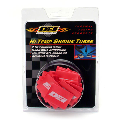 DEI 10820 Spark Plug Wire / Boot Shrink Tubes 18mm X 1.5" Red 010820