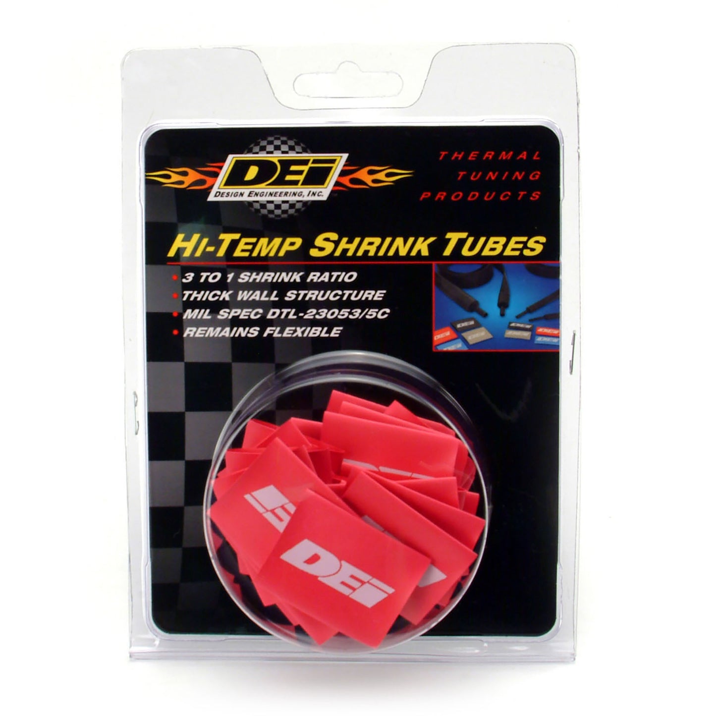 DEI 10821 Spark Plug Wire / Boot Shrink Tubes 12mm X 1.5" Red 010821