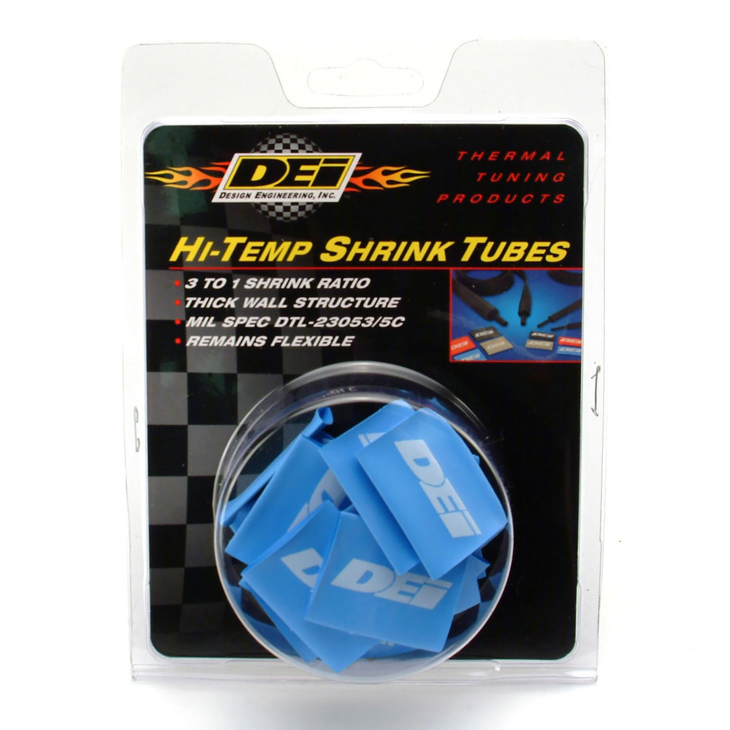 DEI 10831 Spark Plug Wire / Boot Shrink Tubes 12mm X 1.5" Blue 010831