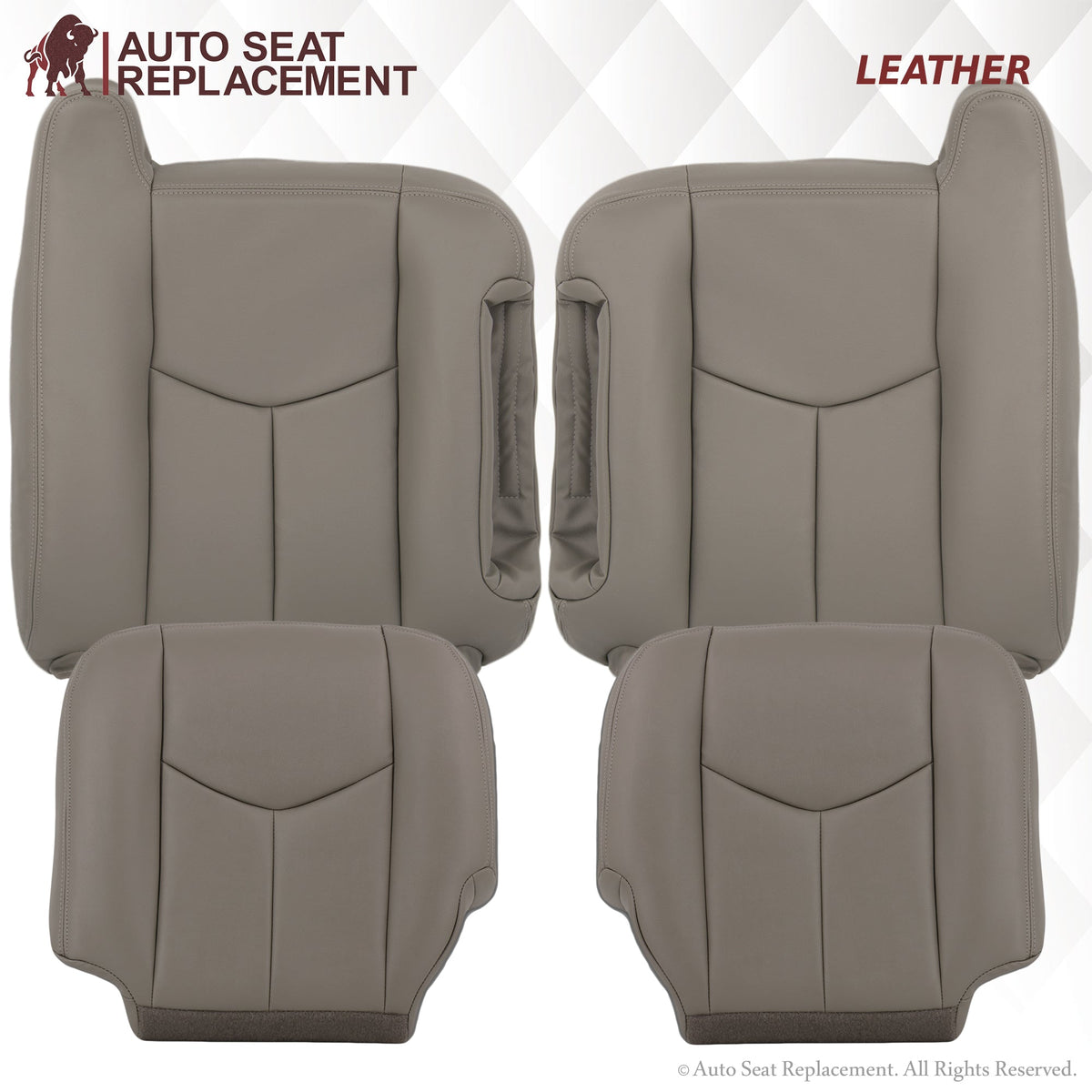 2003-2007 GMC Yukon Seat Cover In Light Gray: (pewter) Choose From Variation