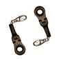 10mm Ratchet Wrench Keychain Black Metal Multi Function Key Ring Tool