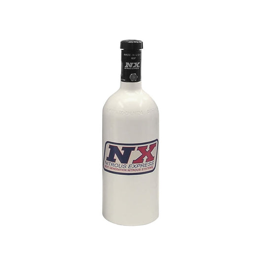 Nitrous Express - 1  LB BOTTLE W/ MOTORCYCLE VALVE (3.2  DIA. X 9.83  TALL) - 11010