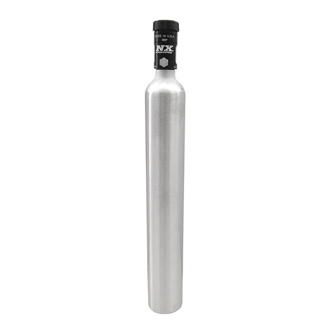 Nitrous Express - 10 OZ MINI-BOTTLE W/ MOTORCYCLE VALVE (2  DIA. X 15.09  TALL) - 11022