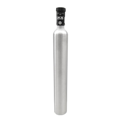 Nitrous Express - 10 OZ MINI-BOTTLE W/ MOTORCYCLE VALVE (2  DIA. X 15.09  TALL) - 11022