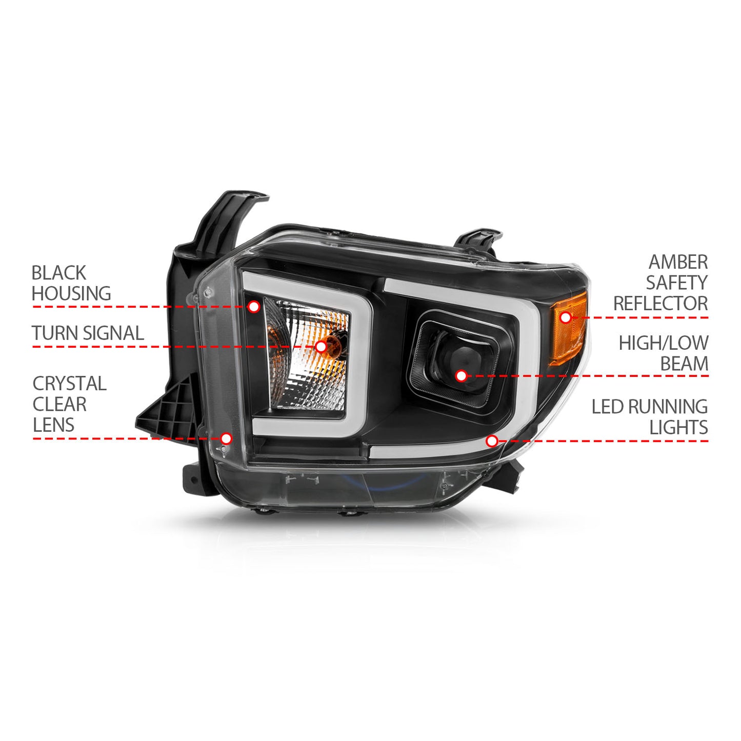 ANZO USA - ANZO USA Projector Headlights - 111414