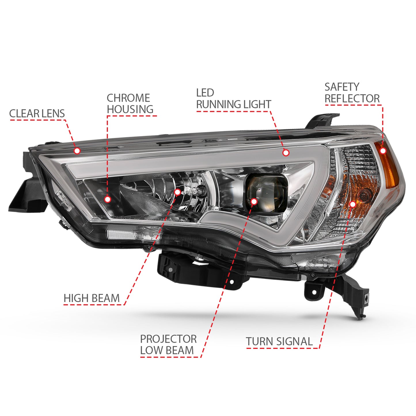 ANZO USA - ANZO USA Projector Headlights - 111417