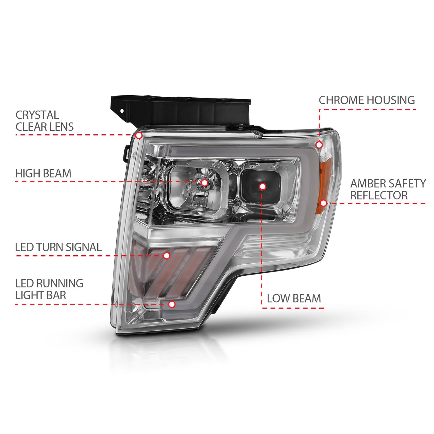 ANZO USA - Projector Headlights - 111446
