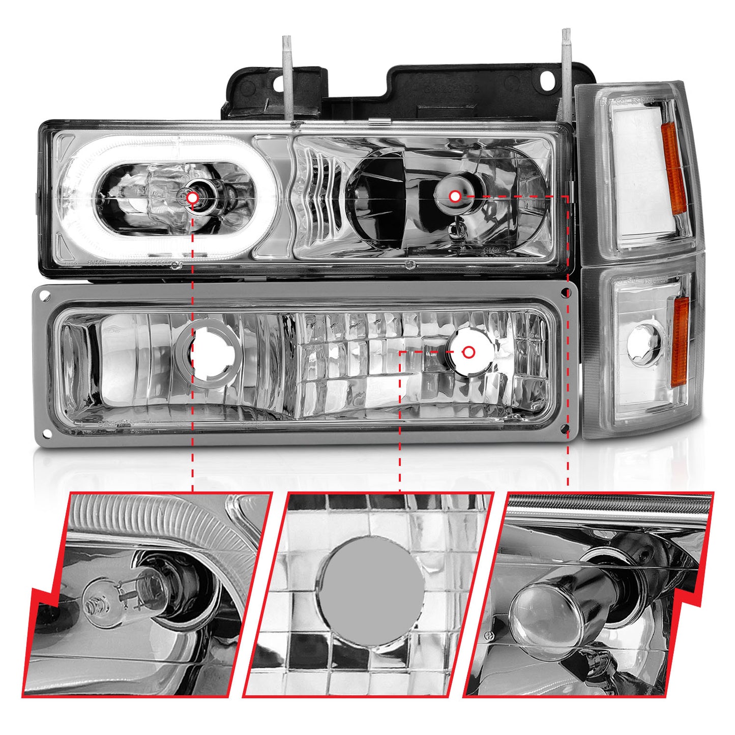 ANZO USA - Crystal Headlight - 111508