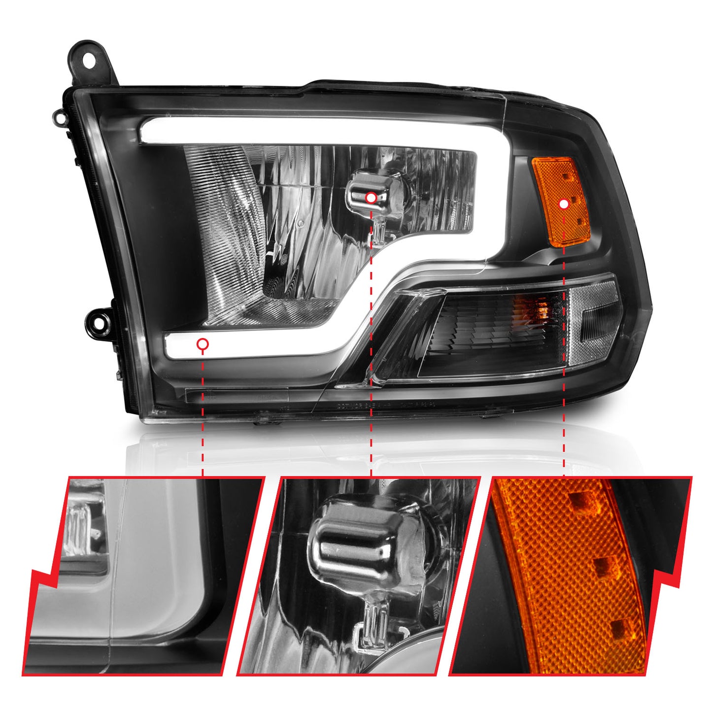 ANZO USA - Crystal Headlight - 111515