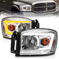 ANZO USA - CRYSTAL HEADLIGHT W/ LIGHT BAR SWITCHBACK CHROME HOUSING CLEAR LENS - 111527