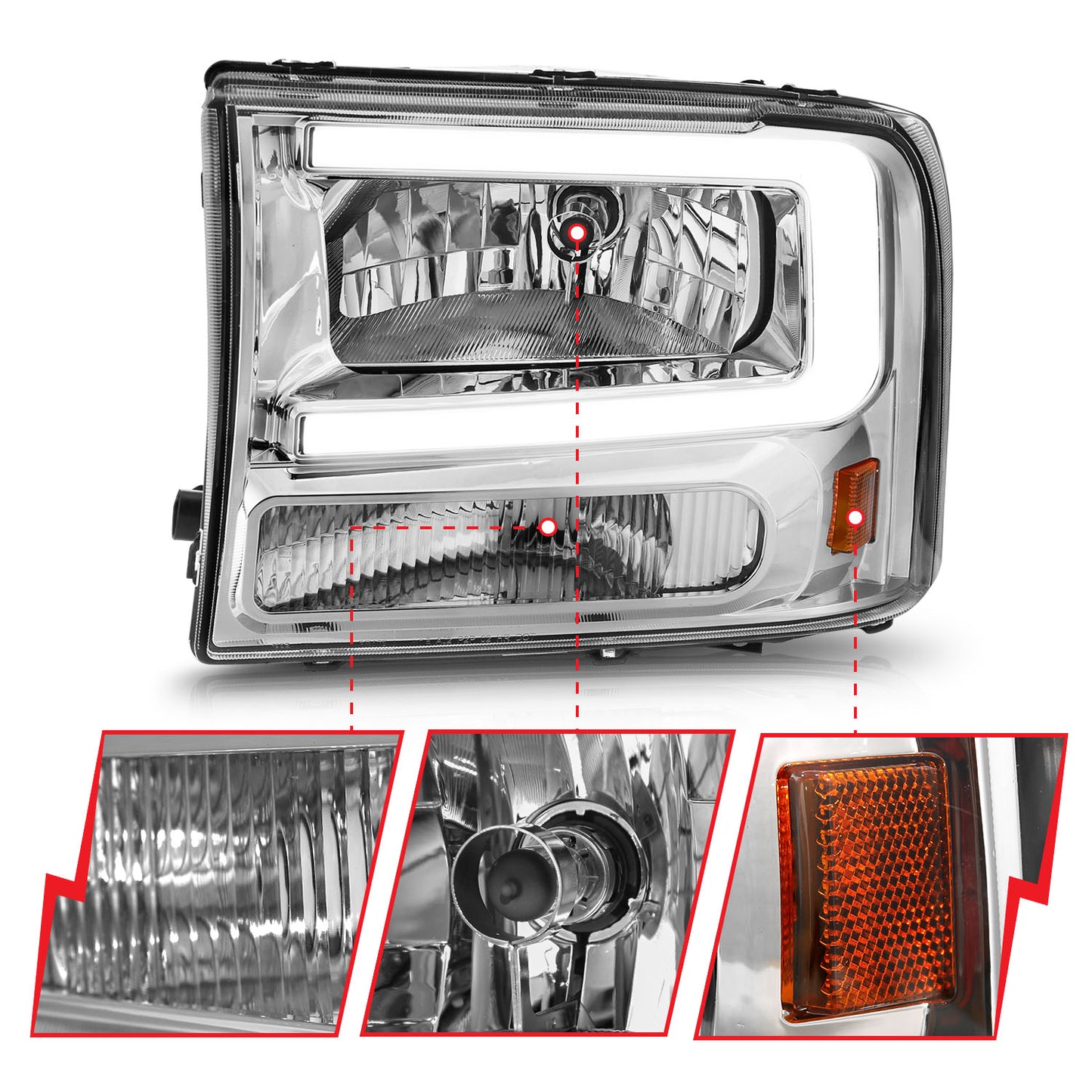 ANZO USA - Crystal Headlight - 111550