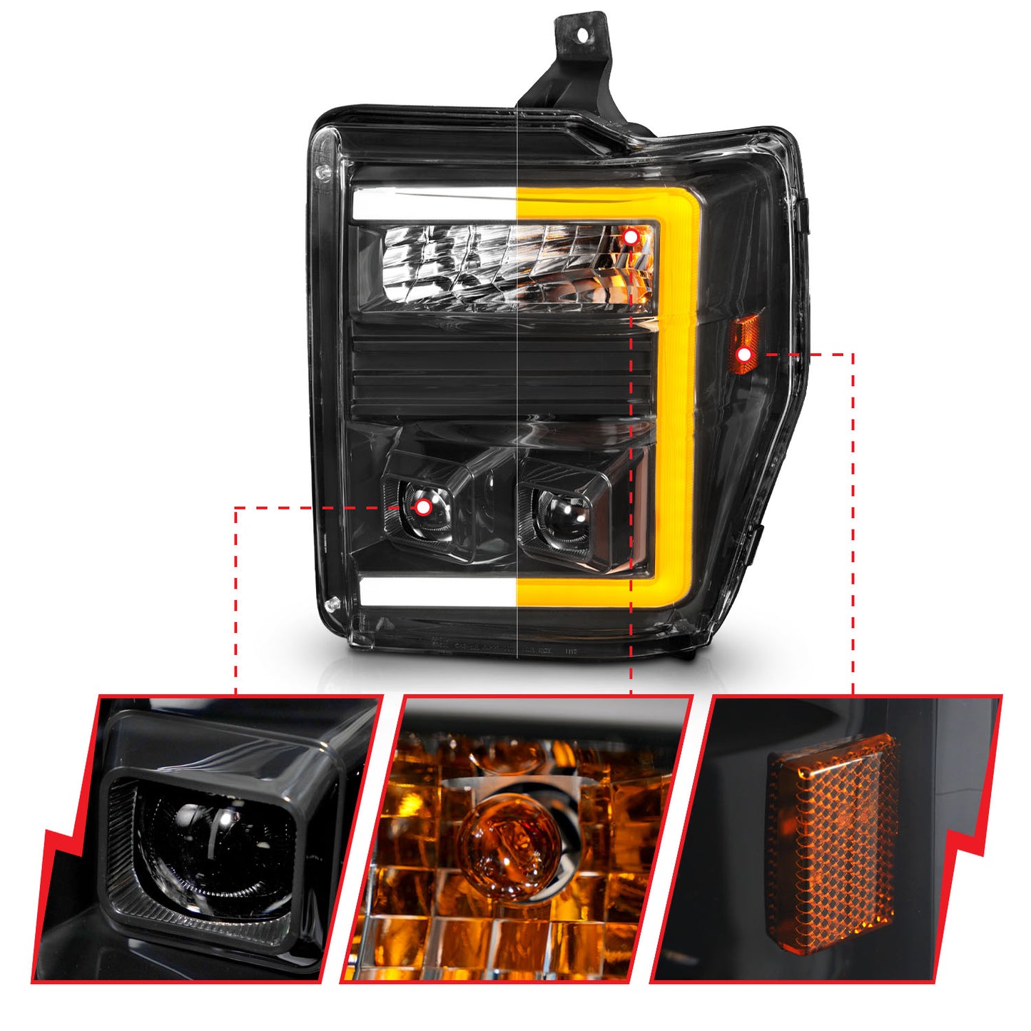 ANZO USA - Projector Headlight - 111586