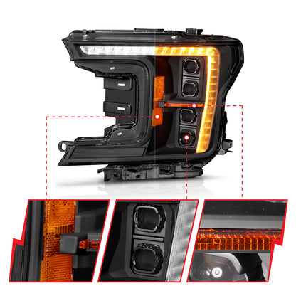 ANZO USA - Z-SERIES FULL LED PROJECTOR HEADLIGHTS - 111588X