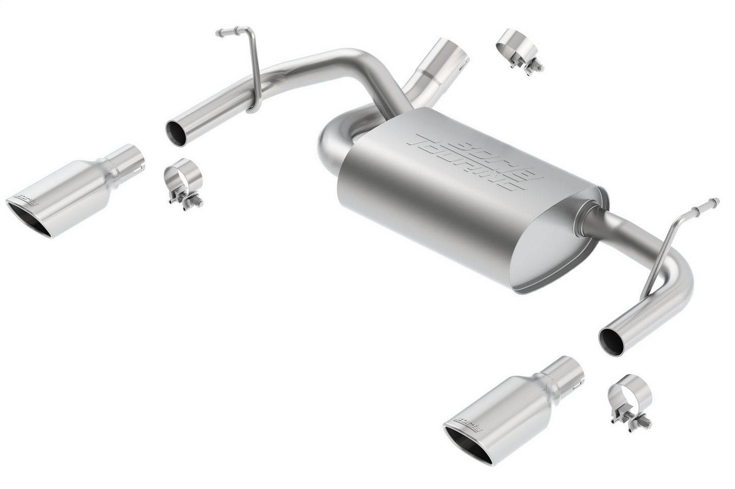 2012-2018 Jeep Wrangler JK/ JKU Axle-Back Exhaust System Touring