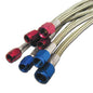 Nitrous Express - 6AN (12IN) STAINLESS STEEL BRAIDED HOSE (RED) - 12013