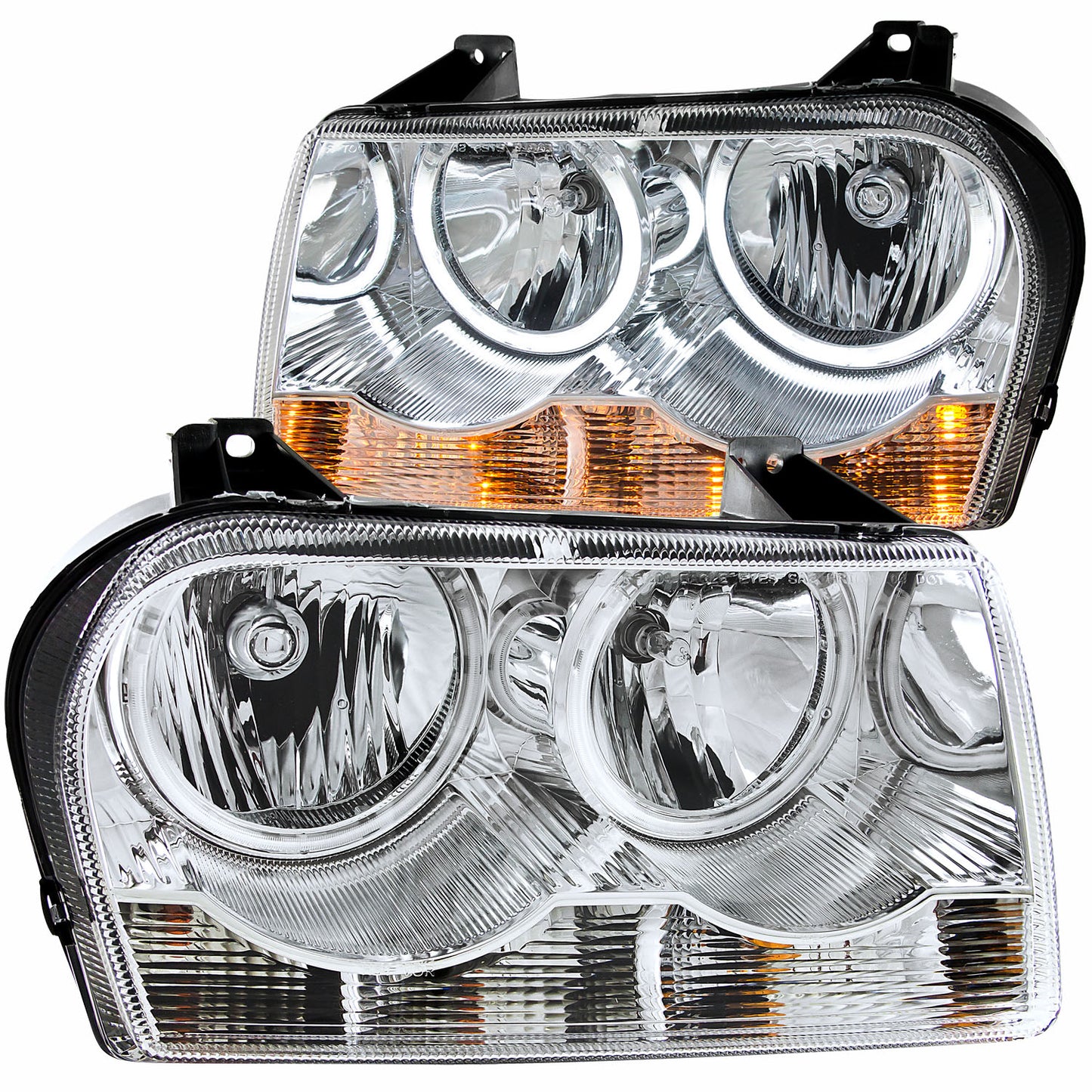 ANZO USA - Crystal Headlight Set W/Halo - 121137