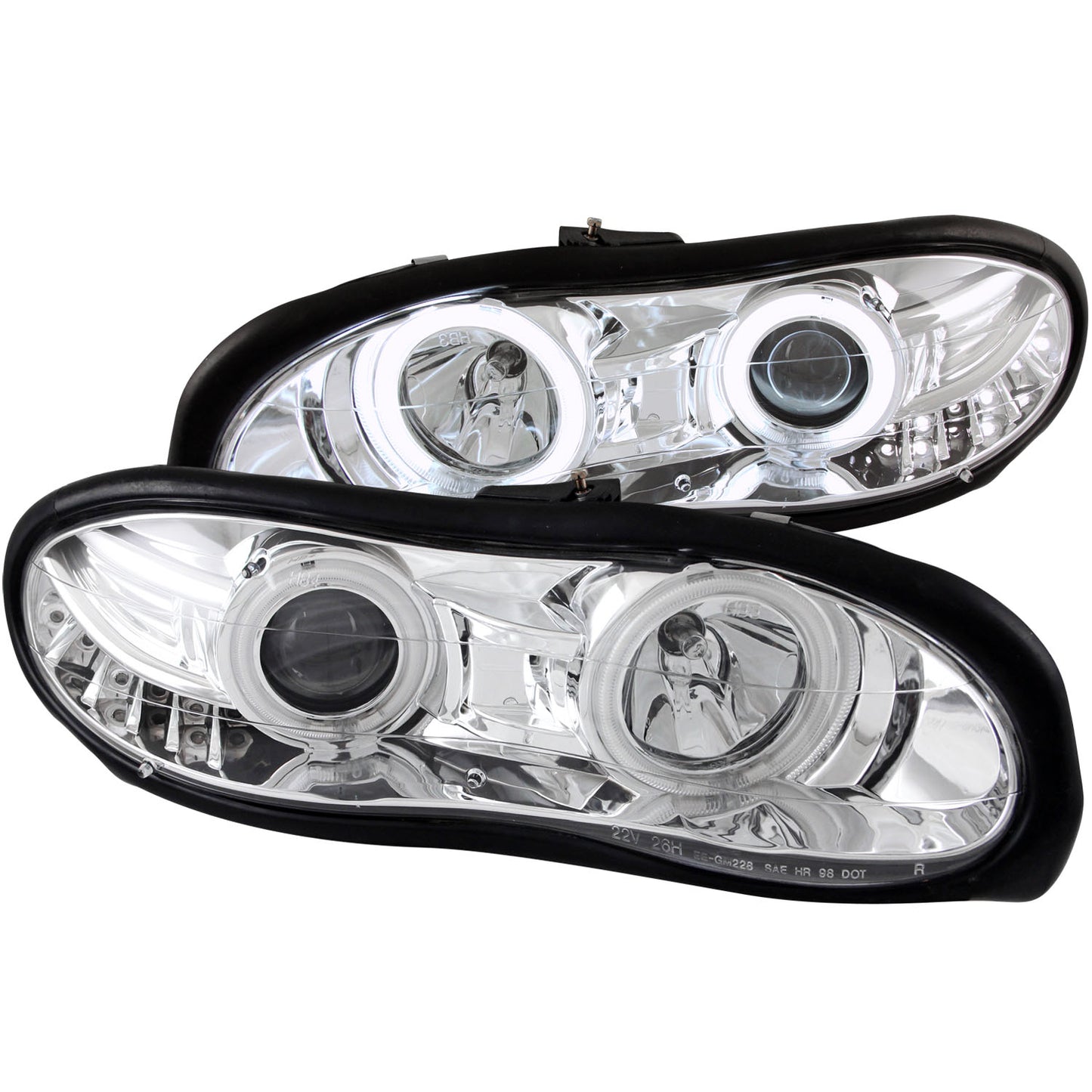 ANZO USA - Projector Headlight Set W/Halo - 121159