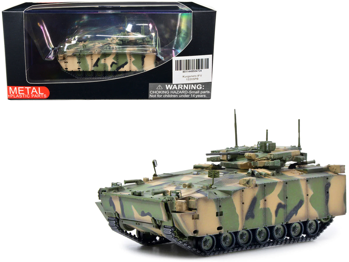 Russian (Object 695) Kurganets-25 Infantry Fighting Vehicle with Four Kornet EM Guided Missiles Camouflage 1/72 Diecast Model by Panzerkampf  free shipping USA