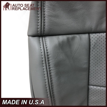 2004-2008 Ford F150 Perforated Seat Cover in Gray: Choose Leather or Vinyl