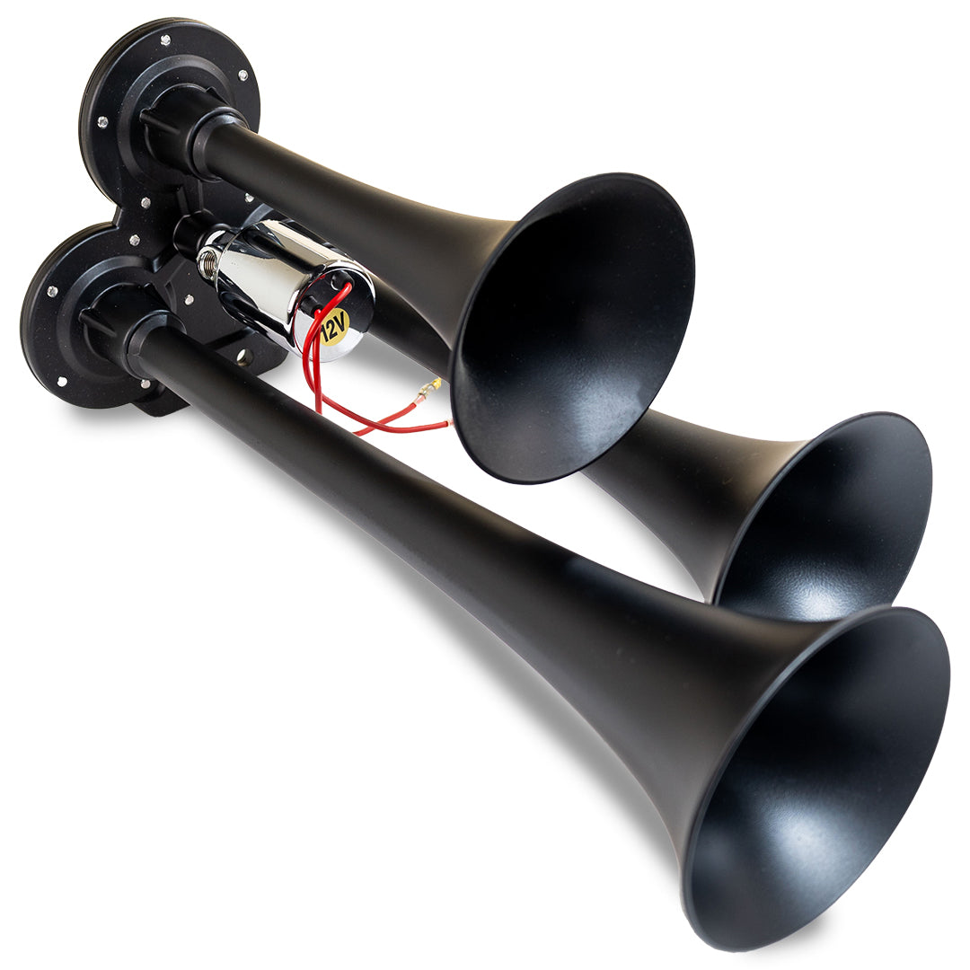 Kleinn Air Horns - 130-1 - Black Triple Air Horn