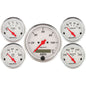 5 PC. GAUGE KIT 3-1/8 In. & 2-1/16 In.  ELEC. SPEEDOMETER ARCTIC WHITE
