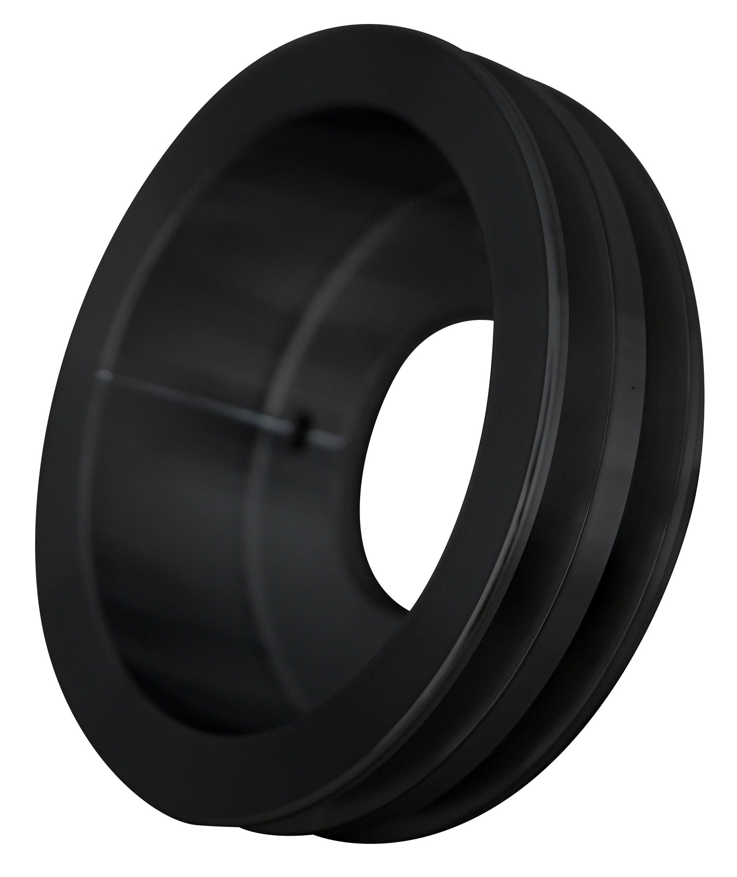 Pontiac V-Belt Crankshaft Pulley - Black (2V)