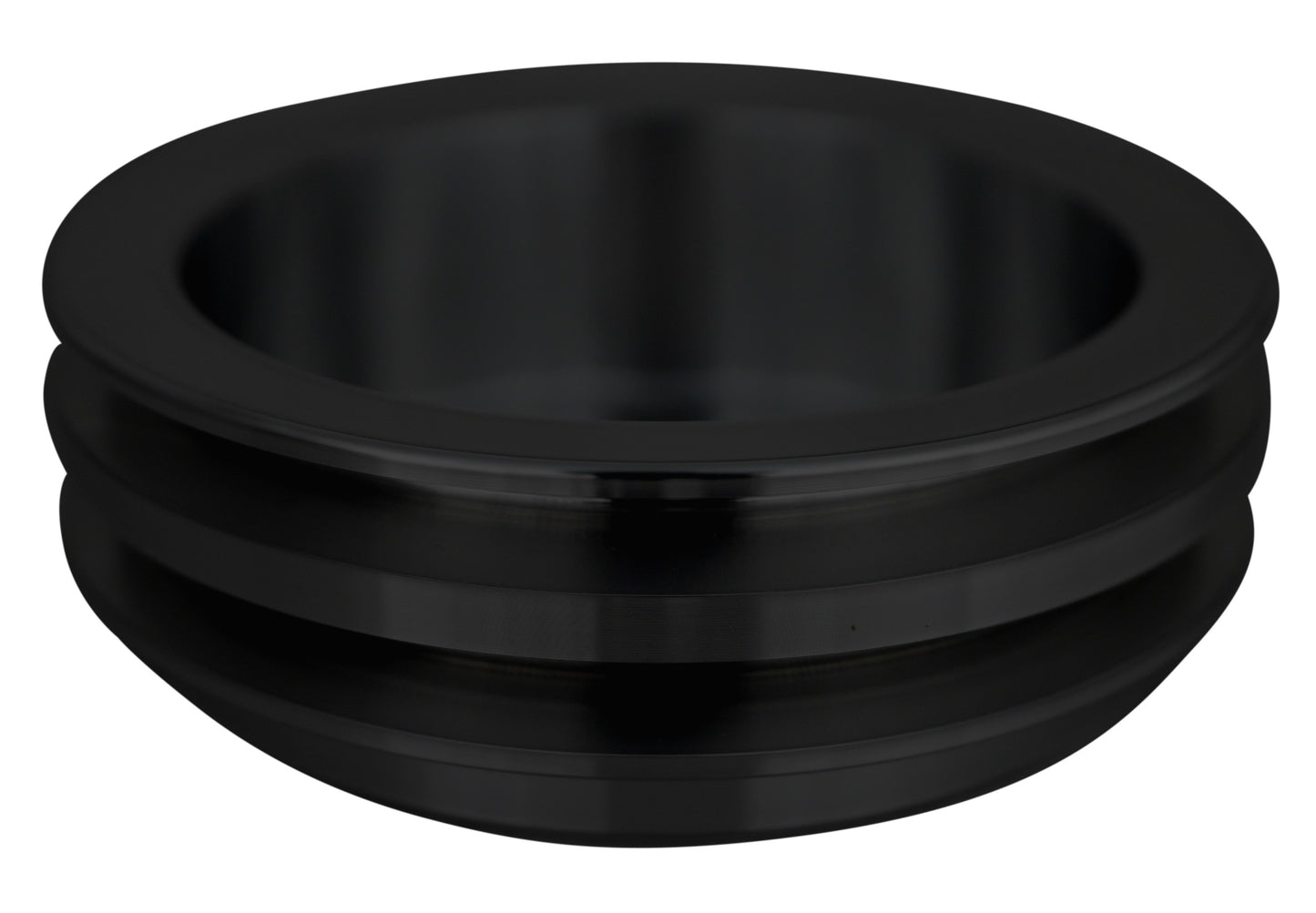 Pontiac V-Belt Crankshaft Pulley - Black (2V)