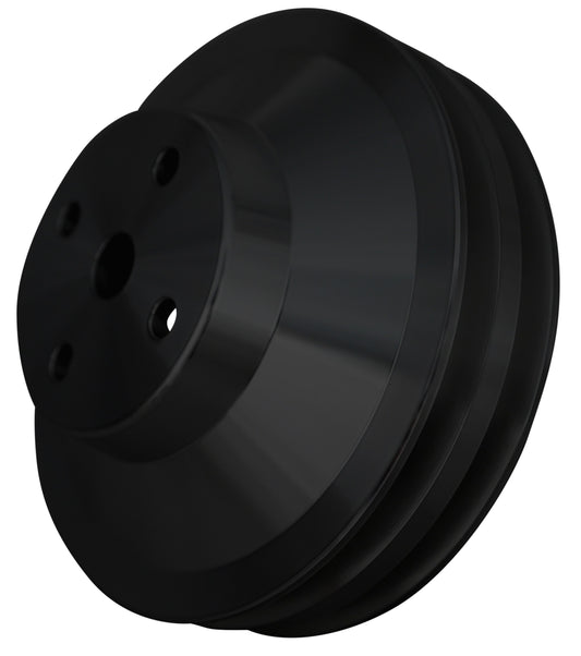Pontiac V-Belt Water Pump Pulley - Black (2V)