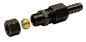 Universal 3/8" Transmission Cooler Line To 3/8" Hose Barb Compression Fitting